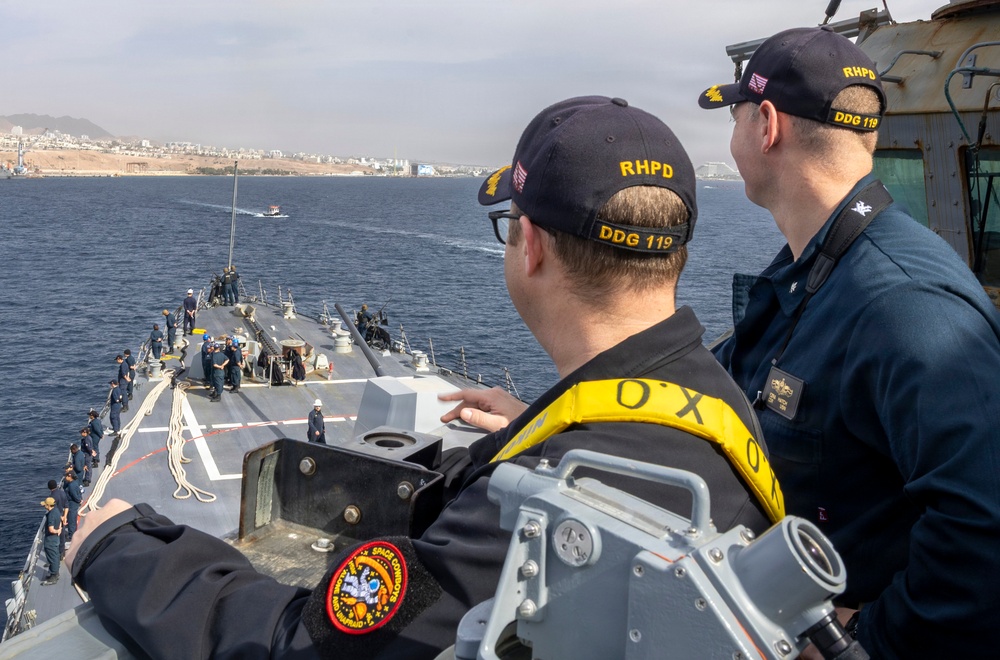 USS Delbert D. Black (DDG 119) Arrives at Eilat, Israel
