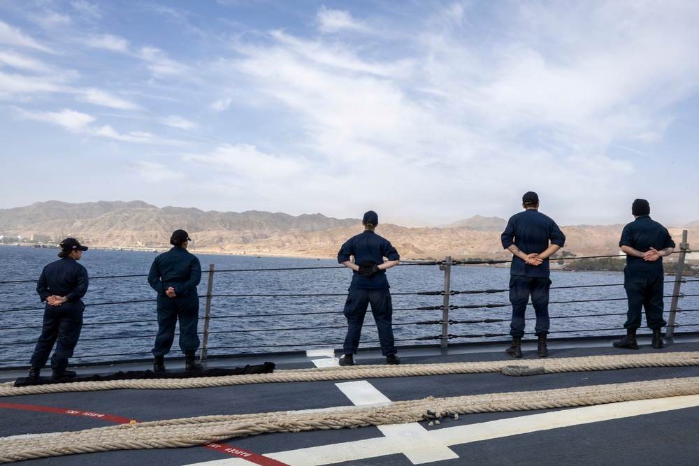 USS Delbert D. Black (DDG 119) Arrives at Eilat, Israel