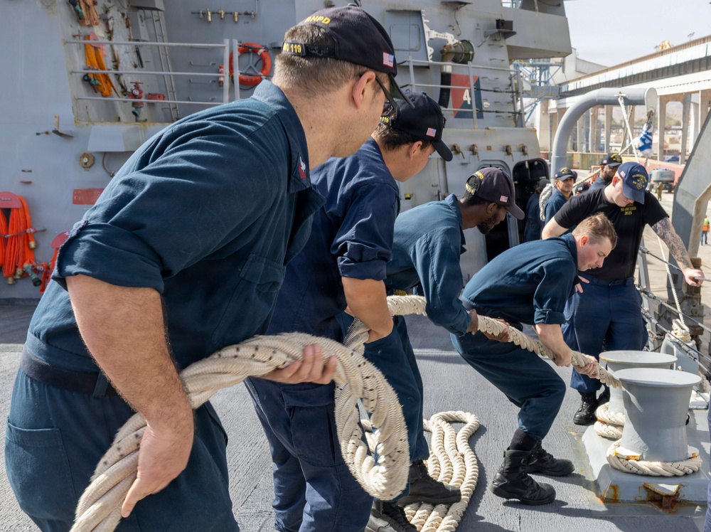 USS Delbert D. Black (DDG 119) Arrives at Eilat, Israel