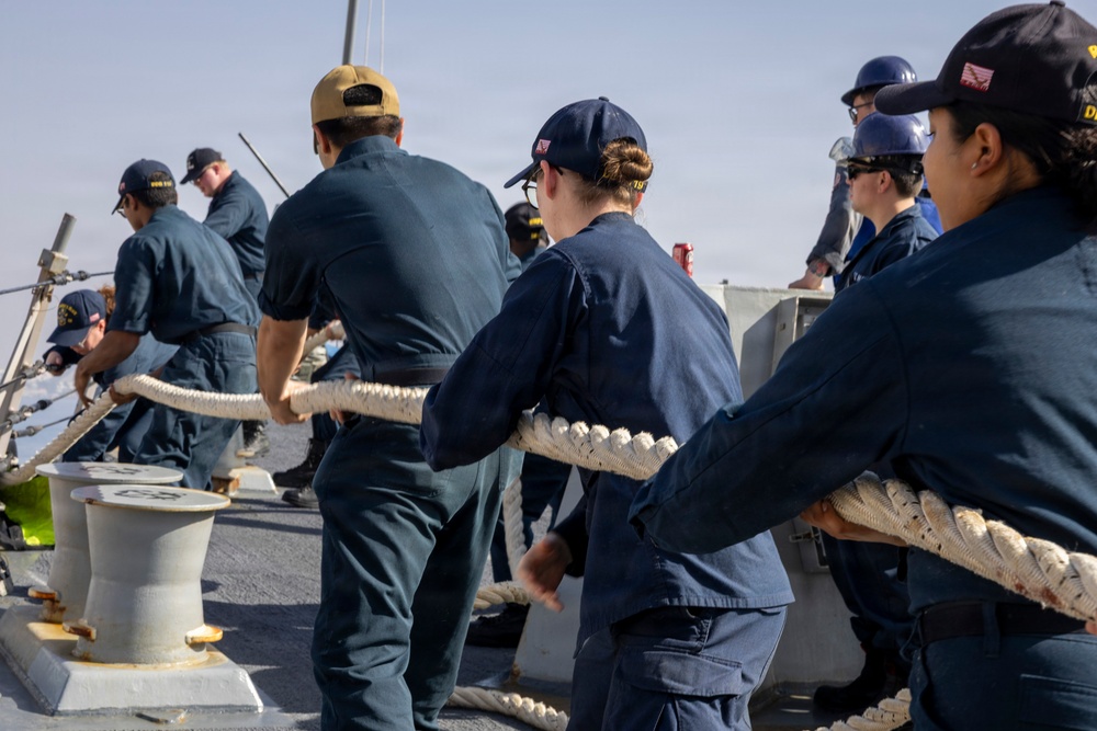 USS Delbert D. Black (DDG 119) Departs Eilat, Israel