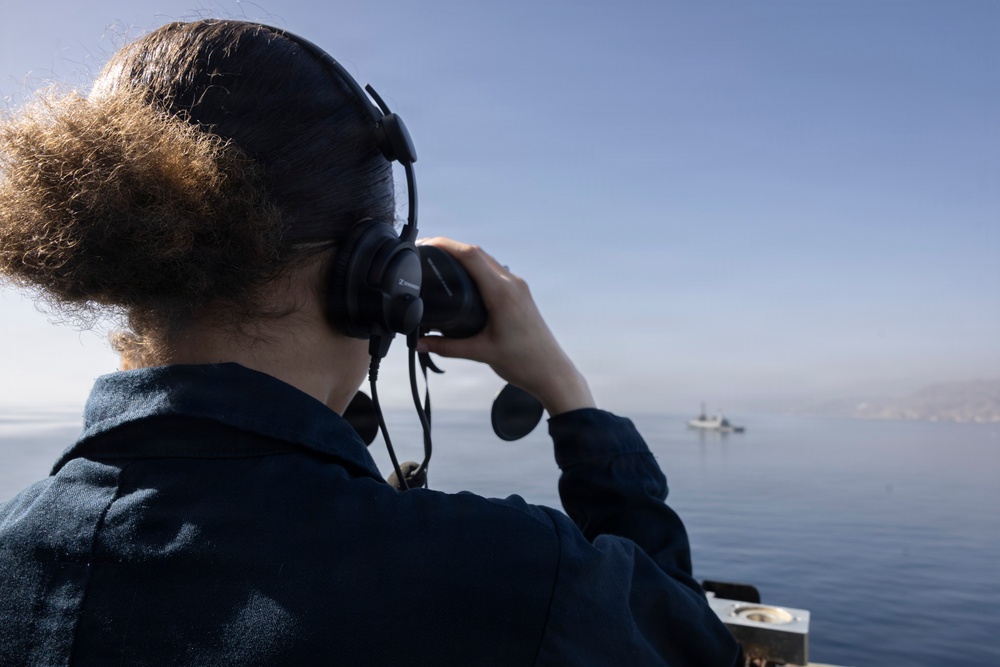 USS Delbert D. Black (DDG 119) Departs Eilat, Israel