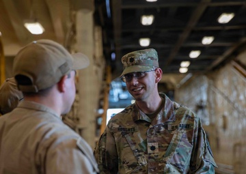 Army Visitors Onboard