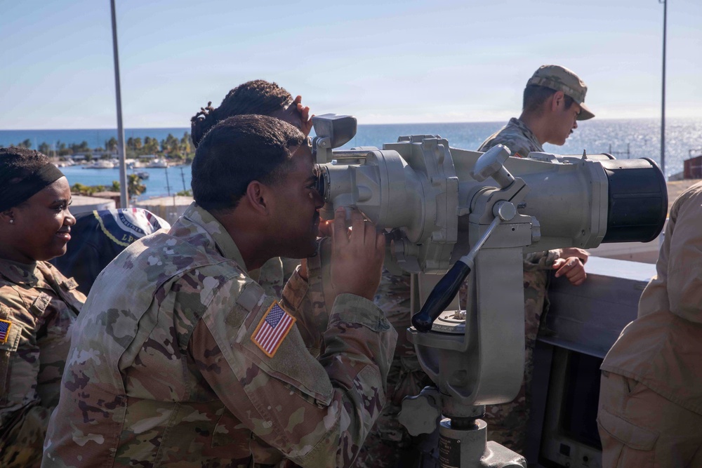 Visitors from the Army