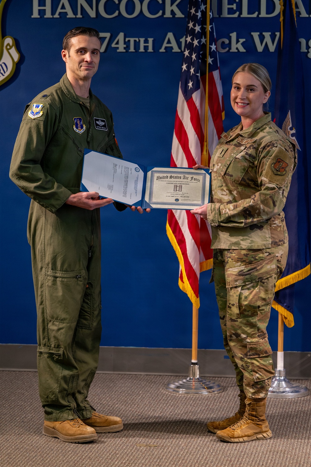174th Attack Wing Airman promoted to captain