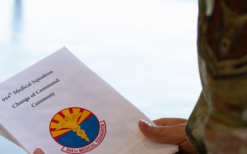 944th Fighter Wing Medical Squadron Honors Outgoing Commander, Welcomes New Leadership
