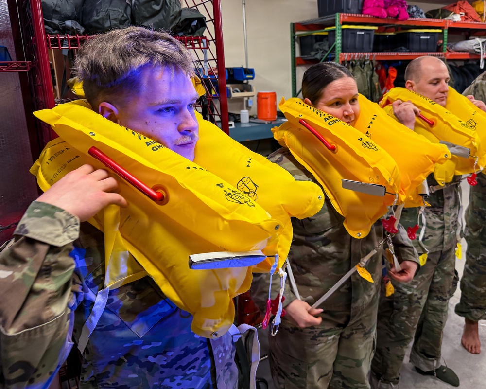 Airmen complete water survival training at Fairchild AFB