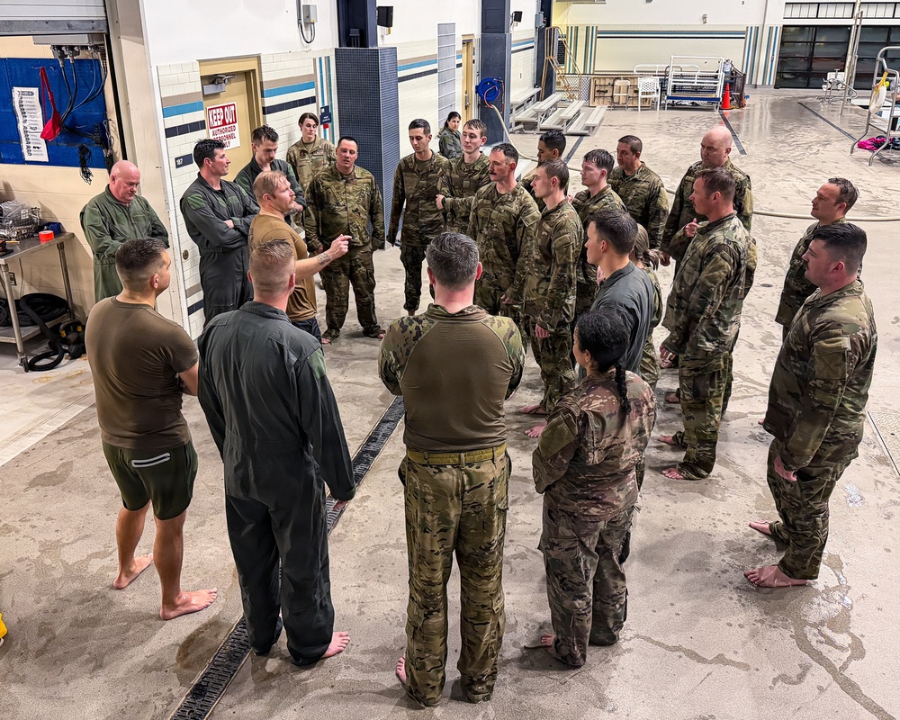 Airmen complete water survival training at Fairchild AFB