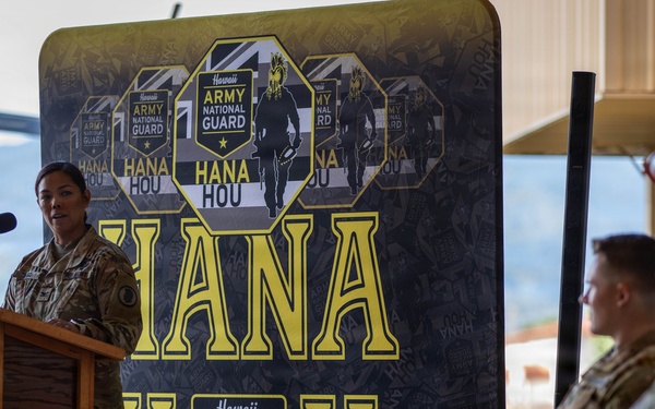 Aloha New Commander of Det 1, G Co, 3-126th