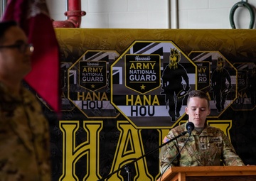 Aloha New Commander of Det 1, G Co, 3-126th