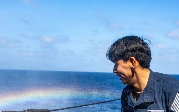 USS San Antonio (LPD 17) conducts general quarters