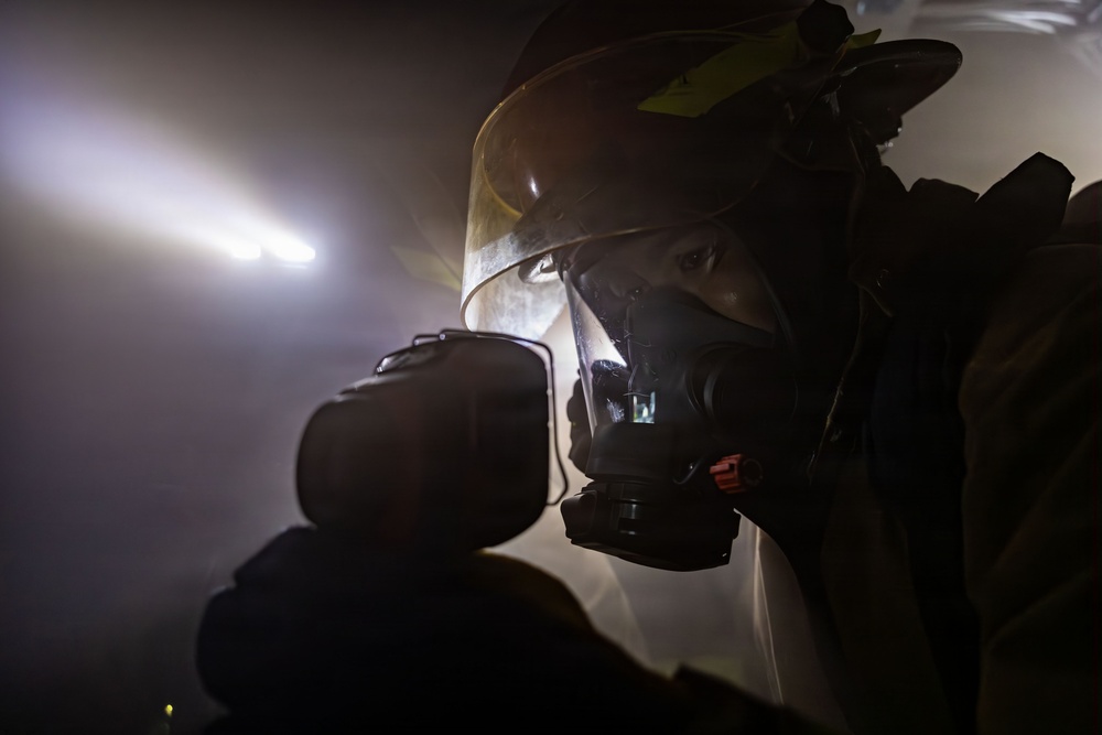 USS San Antonio (LPD 17) Conduct General Quarters