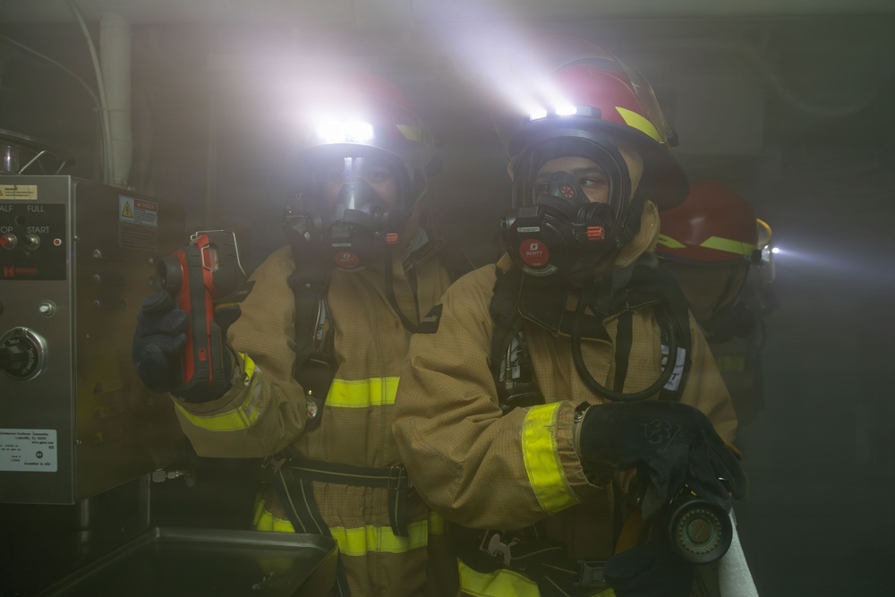 USS San Antonio (LPD 17) Conducts General Quarters