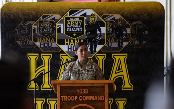 Aloha New Commander of Det 1, G Co, 3-126th