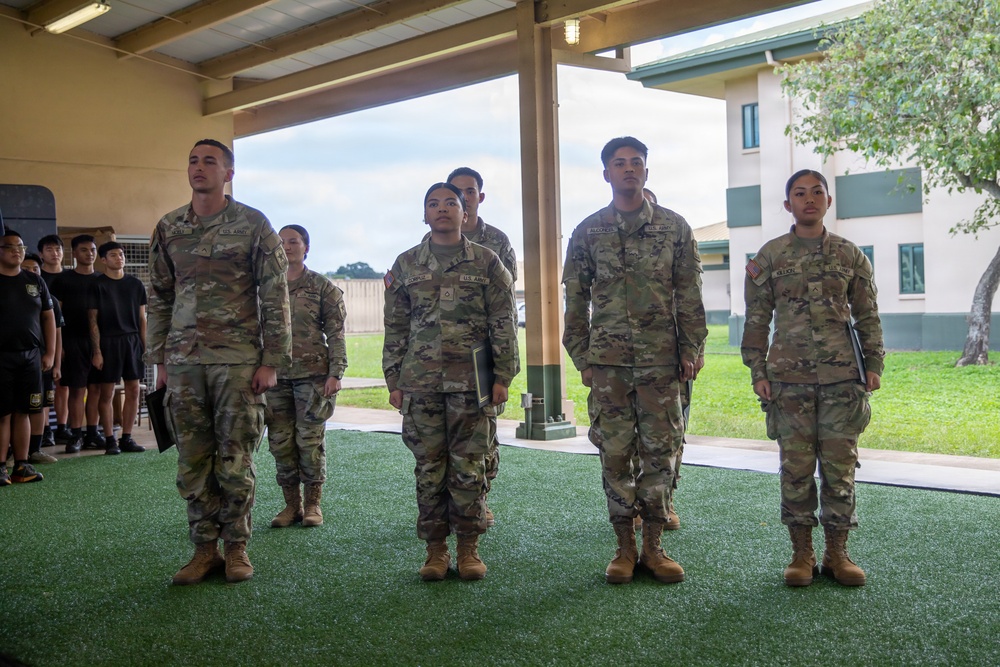 Hawaii Army National Guard  Recruit Sustainment Program Gold Phase Graduation