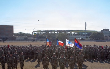 36th Infantry Division holds family farewell ceremony  at Camp Mabry ahead of deployment