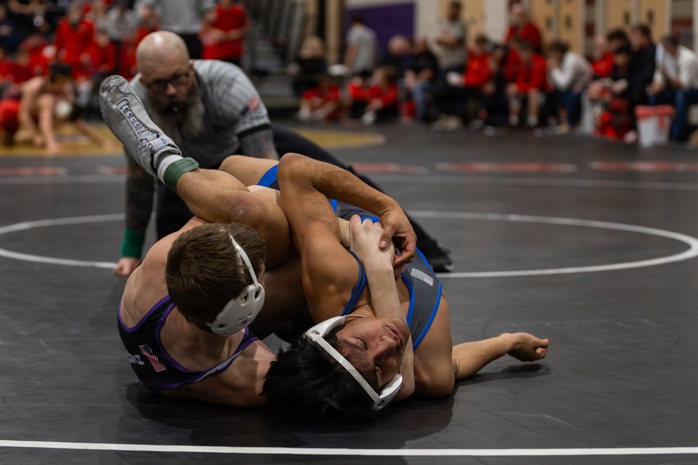 U.S. Marines Attend Washington 3A Dual State Championship