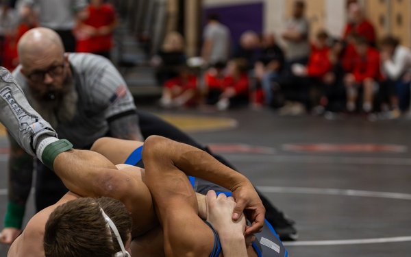 U.S. Marines Attend Washington 3A Dual State Championship