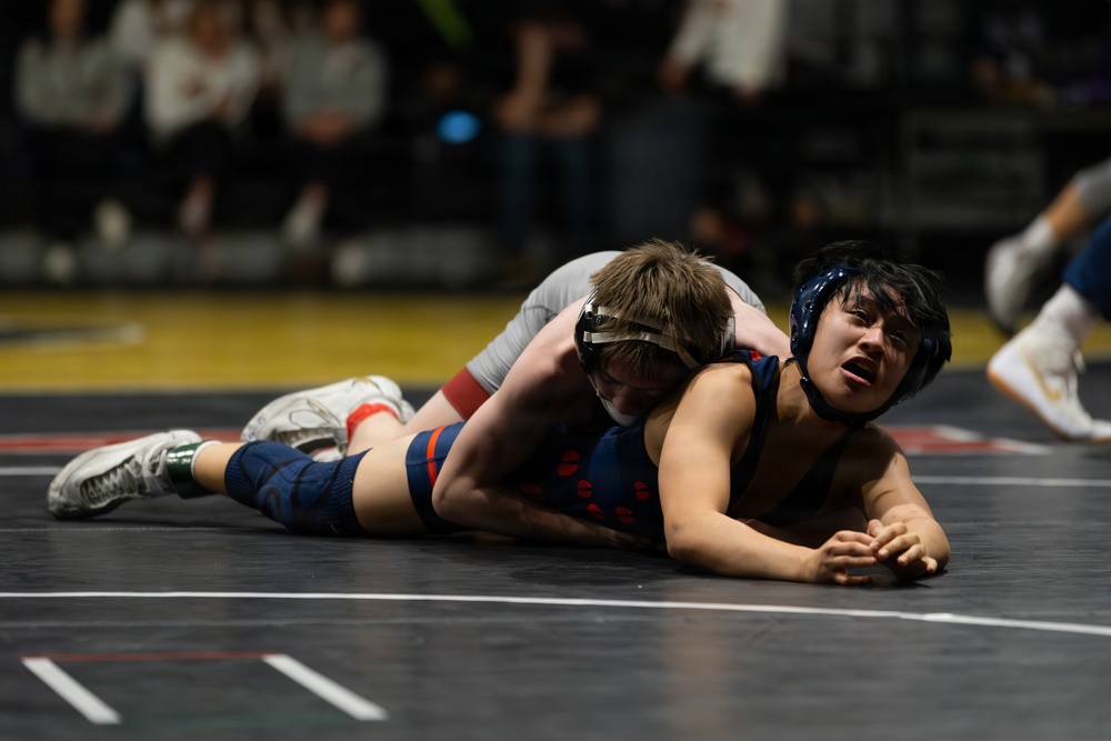 U.S. Marines Attend Washington 3A Dual State Championship