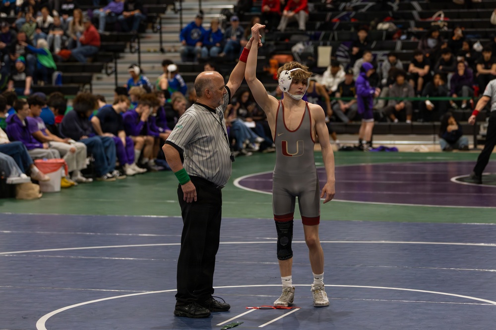 U.S. Marines Attend Washington 3A Dual State Championship