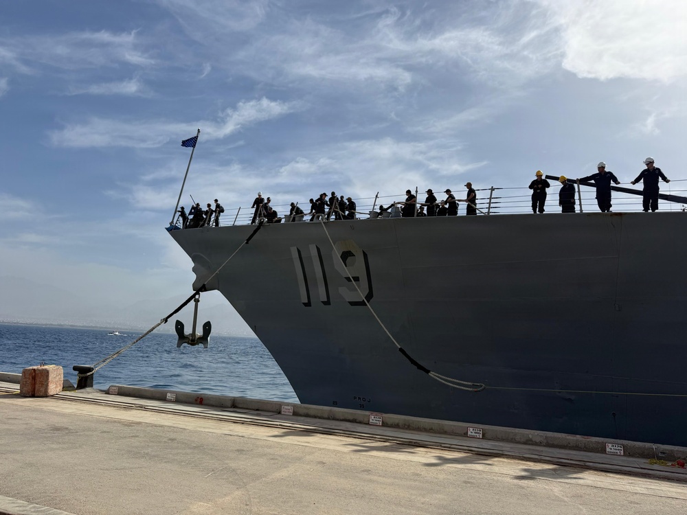 USS Delbert D. Black (DDG 119) Arrives at Eilat, Israel