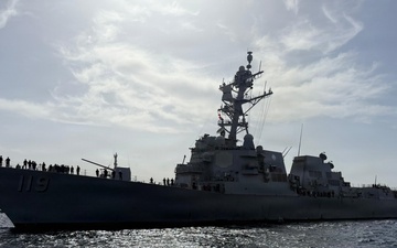USS Delbert D. Black (DDG 119) Arrives at Eilat, Israel