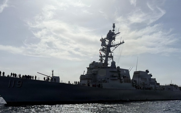 USS Delbert D. Black (DDG 119) Arrives at Eilat, Israel