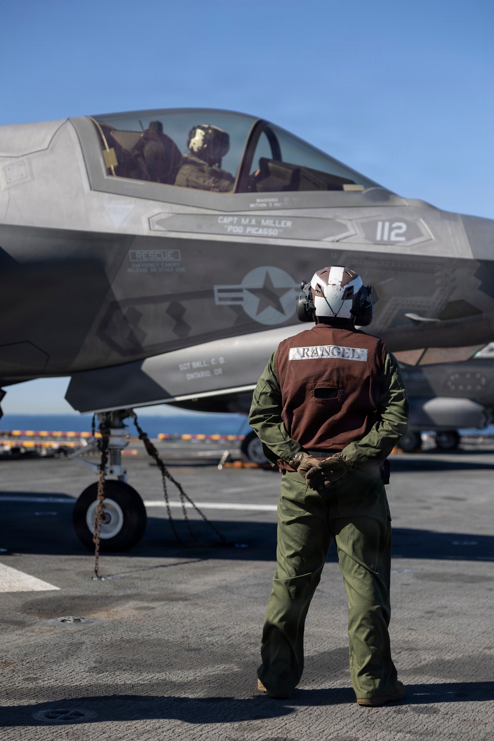 11th MEU Marines, Sailors Conduct Flight Deck Operations Aboard USS Boxer