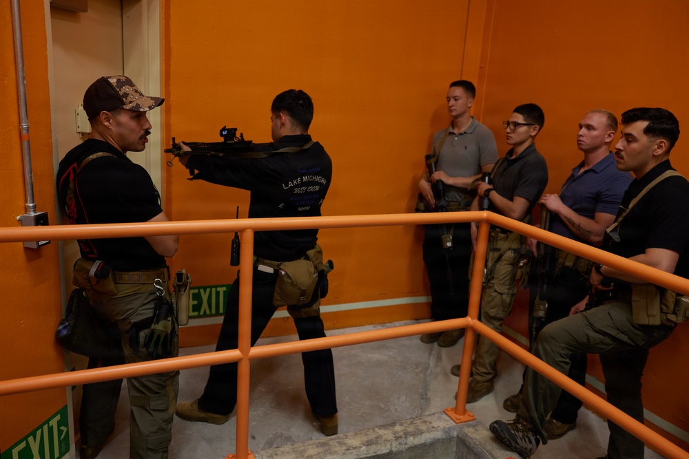 U.S. Marines with FAST Company Europe and Marines with U.S. Embassy Nicosia, Cyprus conduct Close Quarter Batttle Training