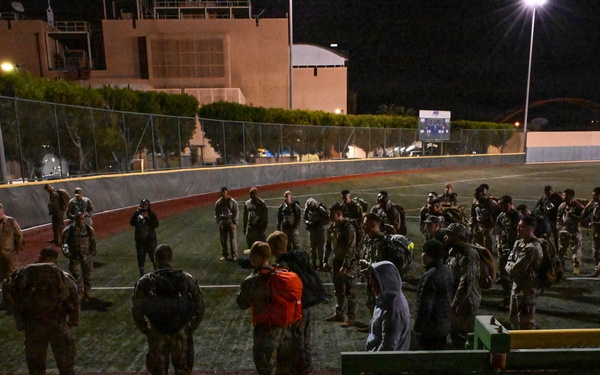 Units completed the first Norwegian Foot March in NSA Bahrain