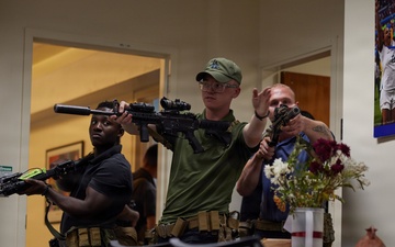 U.S. Marines with FAST Company Europe and Marines with U.S. Embassy Nicosia, Cyprus conduct Close Quarter Batttle Training