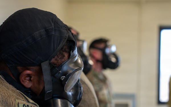 HHC 304th ESBE Conducts CBRN and Confidence Chamber Training