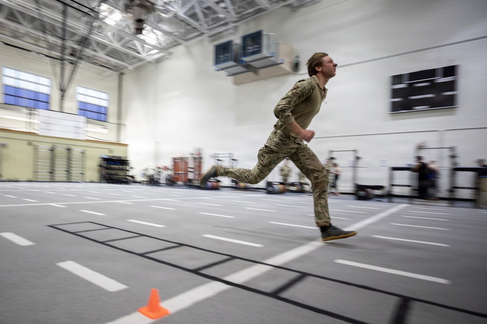 176th Wing PJs conduct the Special Warfare Tier 2 Operational Fitness Test