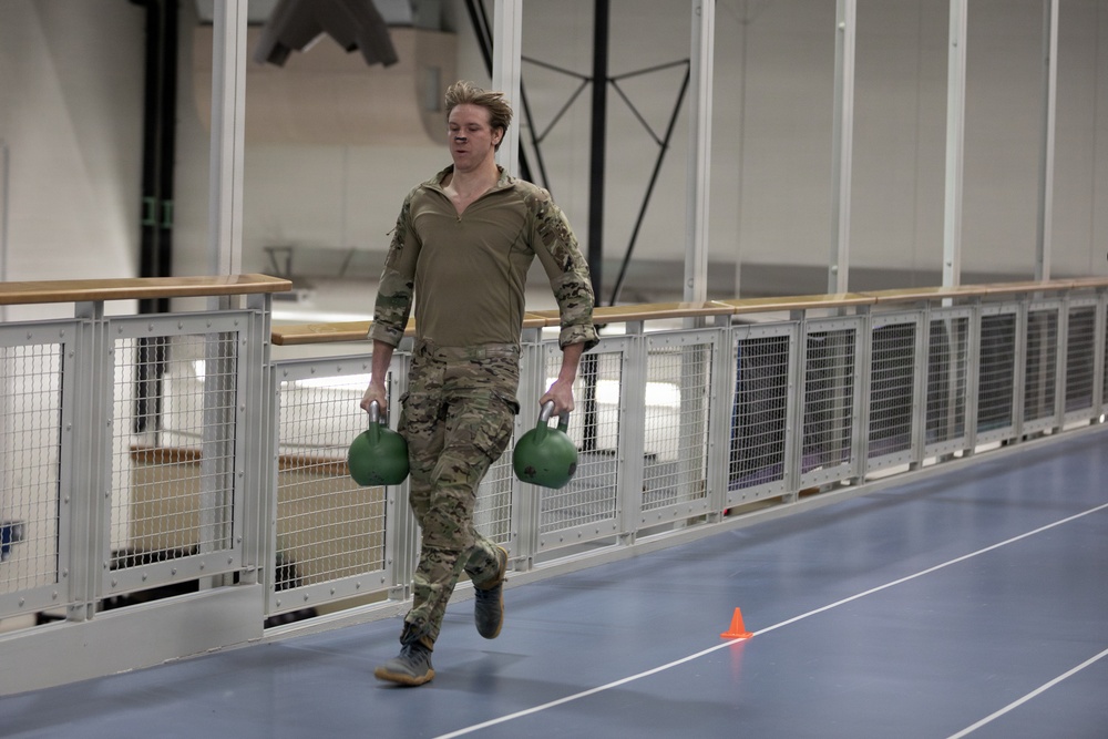 176th Wing PJs conduct the Special Warfare Tier 2 Operational Fitness Test