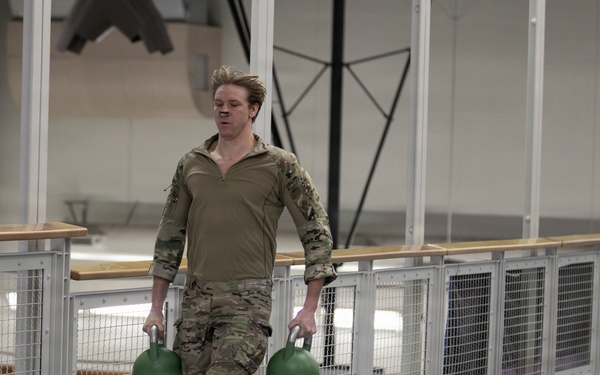 176th Wing PJs conduct the Special Warfare Tier 2 Operational Fitness Test