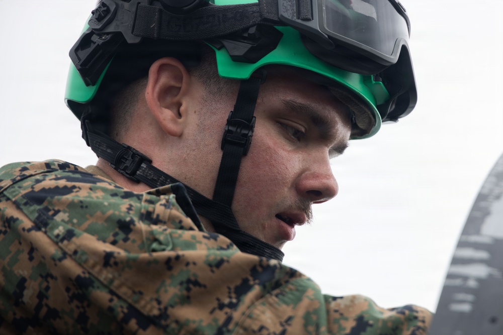 VMFA-232 perform flight operations out of Guam