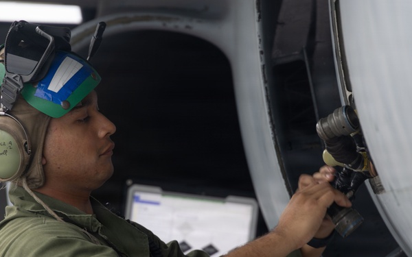 VMFA-232 perform flight operations out of Guam