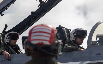 VMFA-232 perform flight operations out of Guam