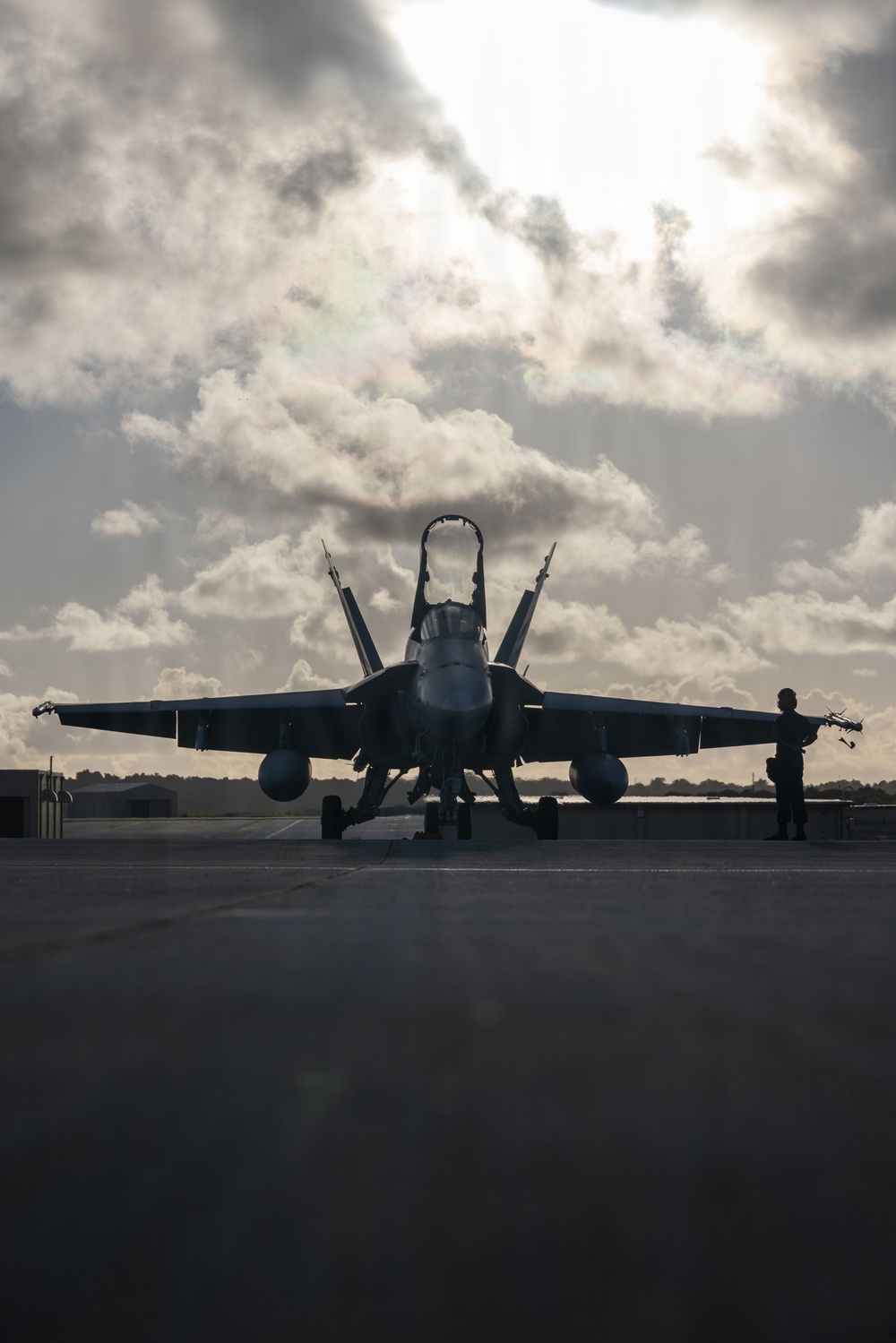 VMFA-232 perform flight operations out of Guam