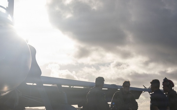 VMFA-232 perform flight operations out of Guam