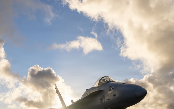 VMFA-232 perform flight operations out of Guam