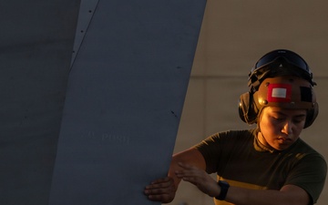 VMFA-232 perform flight operations out of Guam