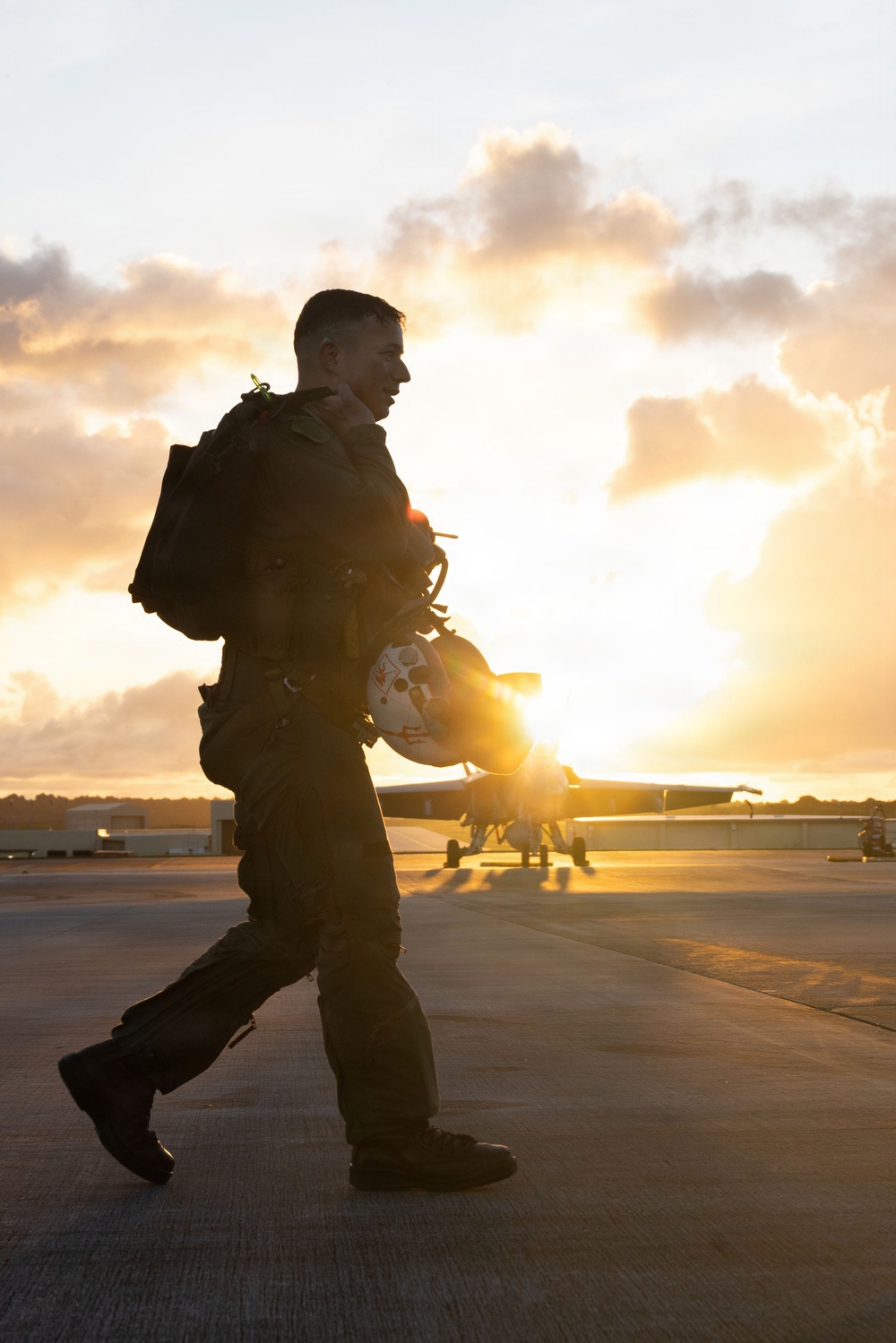 VMFA-232 perform flight operations out of Guam