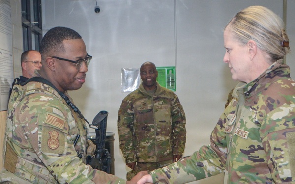 AFSC command team visits Robins AFB