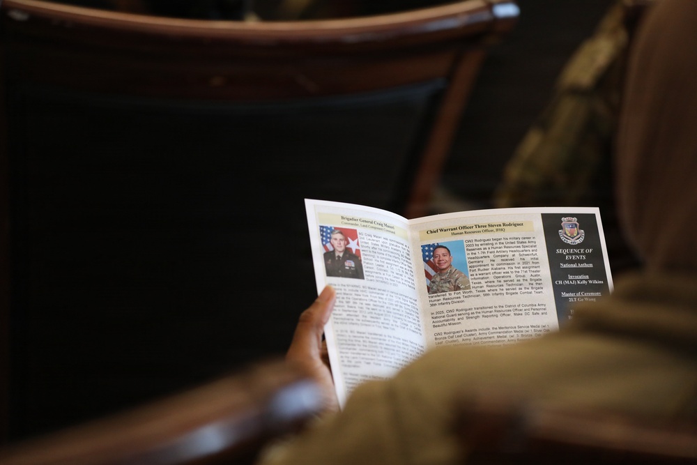 CW3 Steven Rodriguez Promotion Ceremony