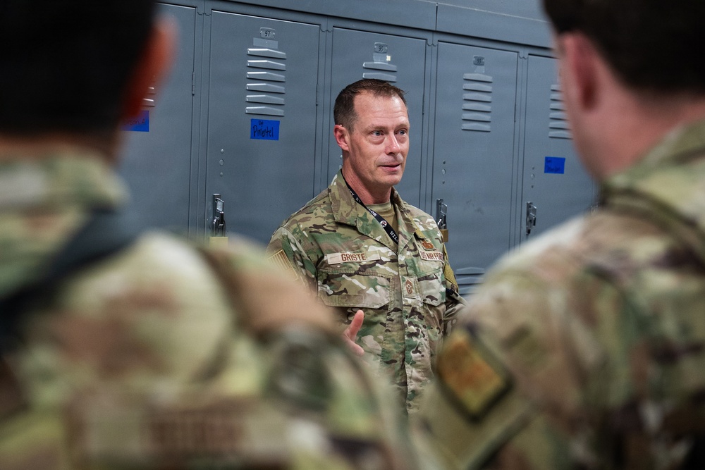 Defender for a Day: Valor Chief Visits 20th Security Forces Squadron