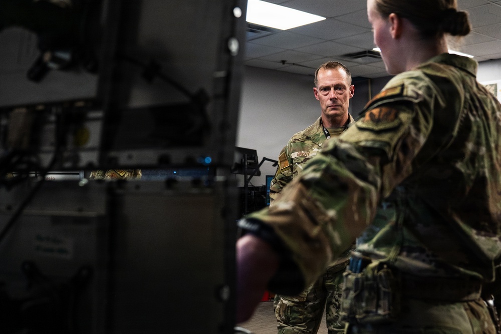 Defender for a Day: Valor Chief Visits 20th Security Forces Squadron