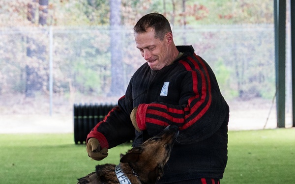 Defender for a Day: Valor Chief Visits 20th Security Forces Squadron