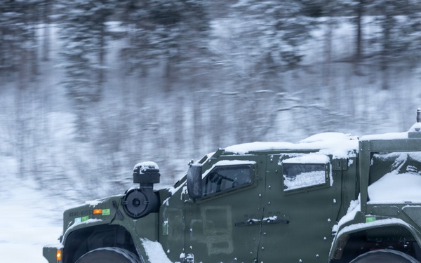 CORE26 | U.S. Marines and Sailors Learn to Drive on Icy Roads in Norway