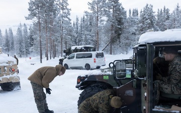 CORE26 | U.S. Marines and Sailors Learn to Drive on Icy Roads in Norway