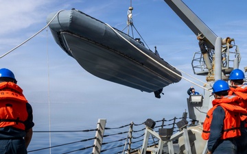 USS Delbert D. Black (DDG 119) Conducts Small Boat Evolution